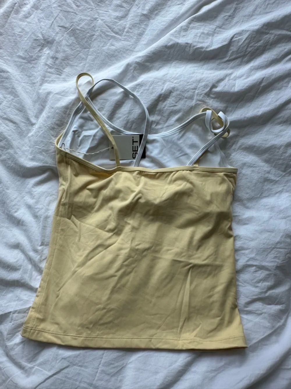 SET Active Yellow Double-Strap Sports Tank - Picture 5 of 6